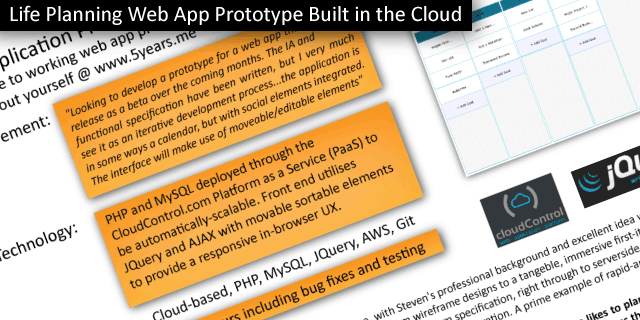 Life Planning Web App Built in the cloud (cloudcontrolled.com)